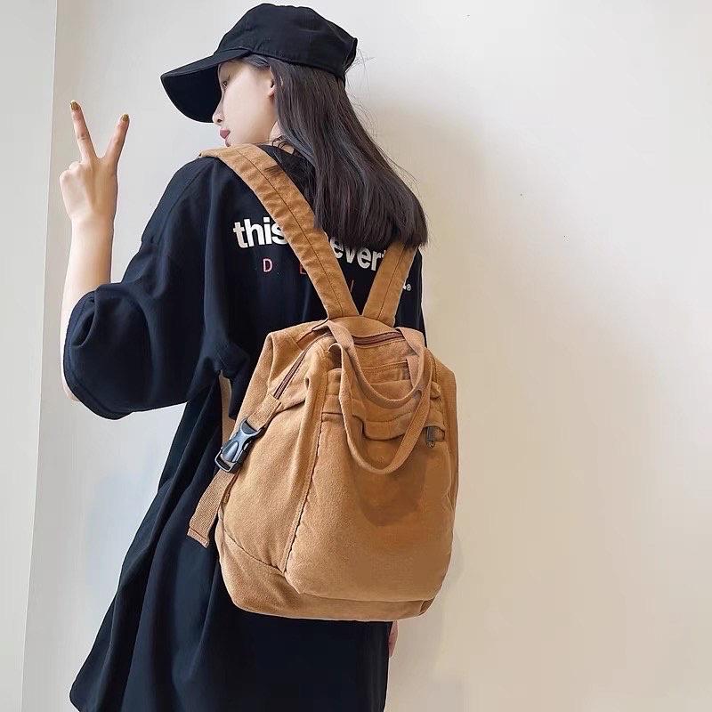 COMBO BALO CANVAS VINTAGE + LOGO CÀI + KẸP GỖ, SỔ TAY MINI, STICKER DÁN,.. Chất DÀY DẶN CHỐNG THẤM NƯỚC