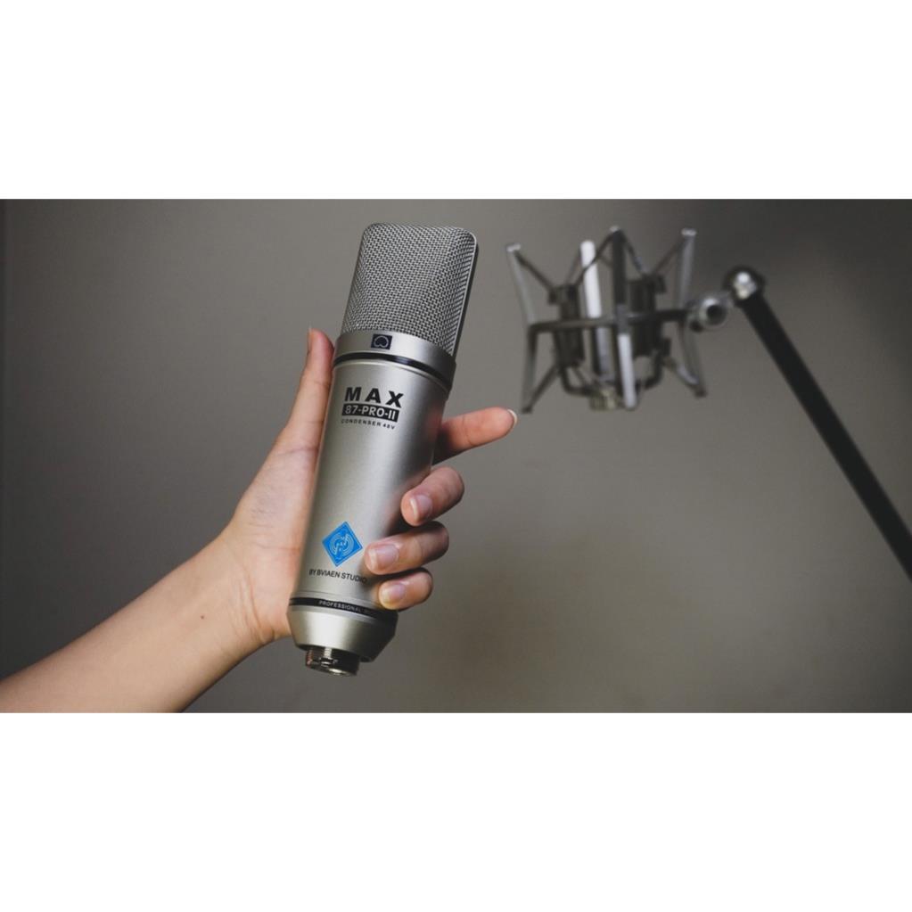 Combo thu âm Sound Card U16K MK3 Bluetooth Và Micro Max 87-Pro-II livestream karaoke bán hàng onl tiktok đủ phụ kiện