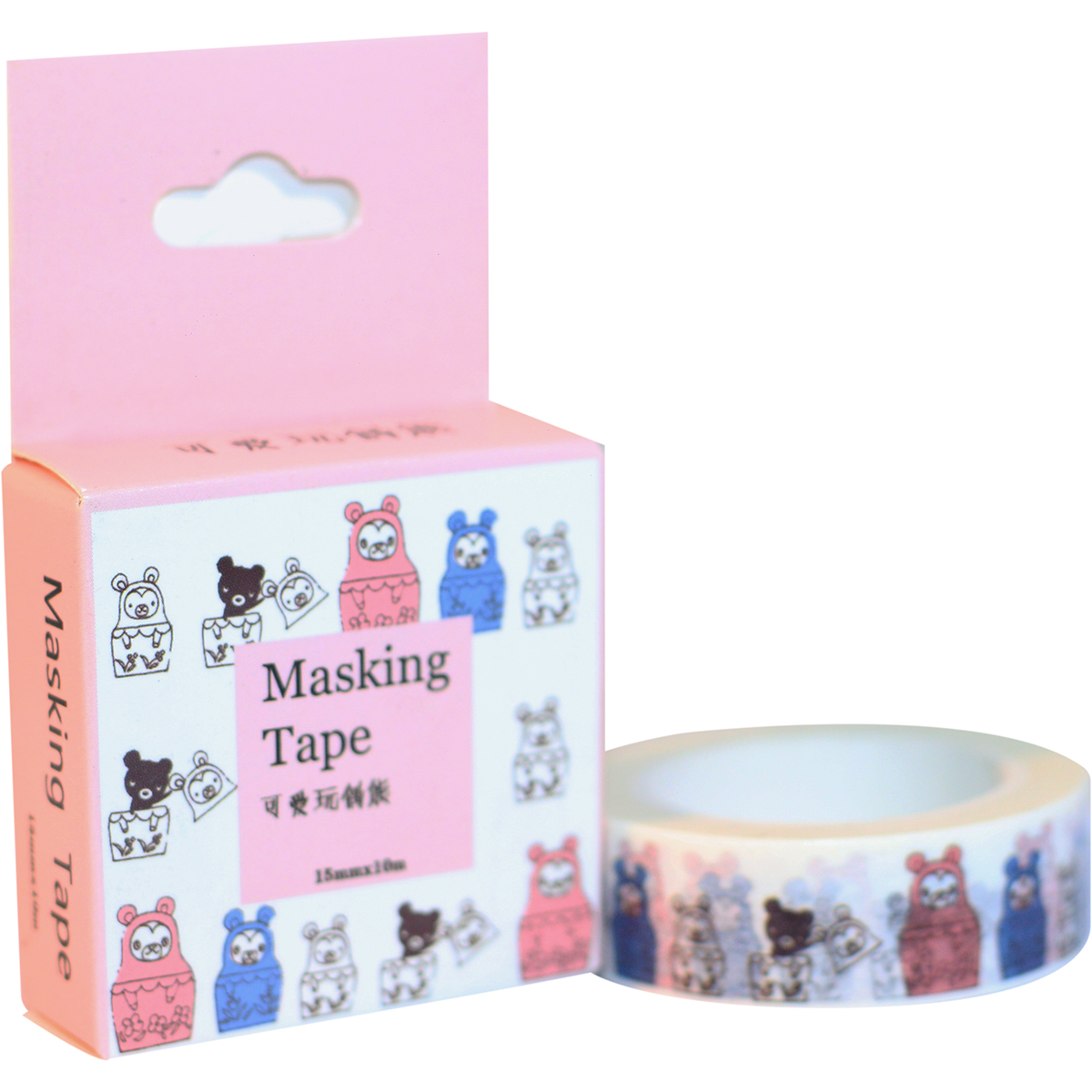 Băng Keo Giấy Trang Trí Masking Tape - Gấu