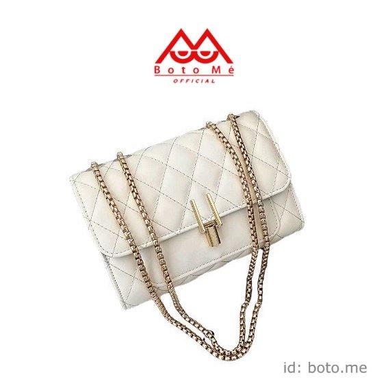 Túi đeo chéo trần chỉ khoá bút chì