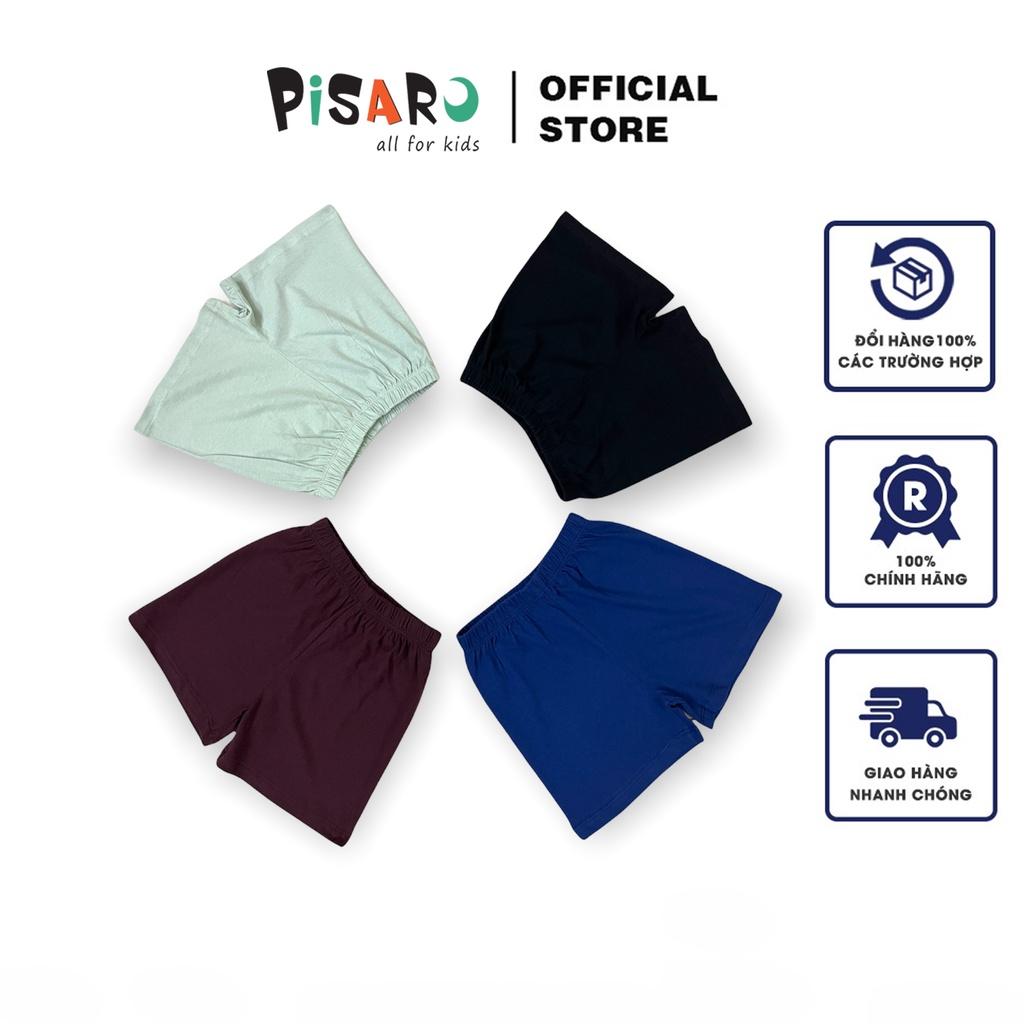 Quần đùi Pisaro Kids chất liệu cotton Hàn cho bé trai bé gái, quần short cho bé mặc hè