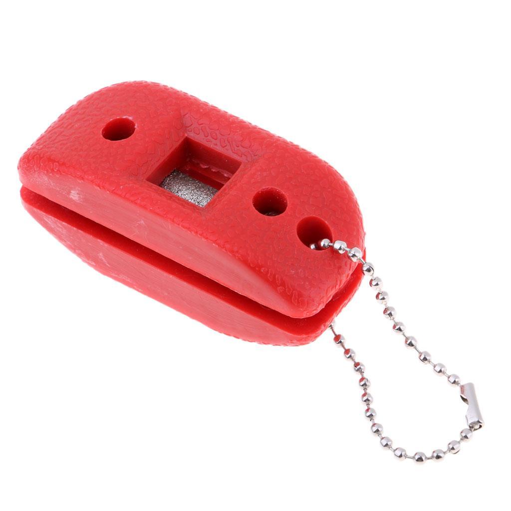 2X Ice Hockey Skate Sharpener Hand Held Blade Sharpener Edge Tool with Stone