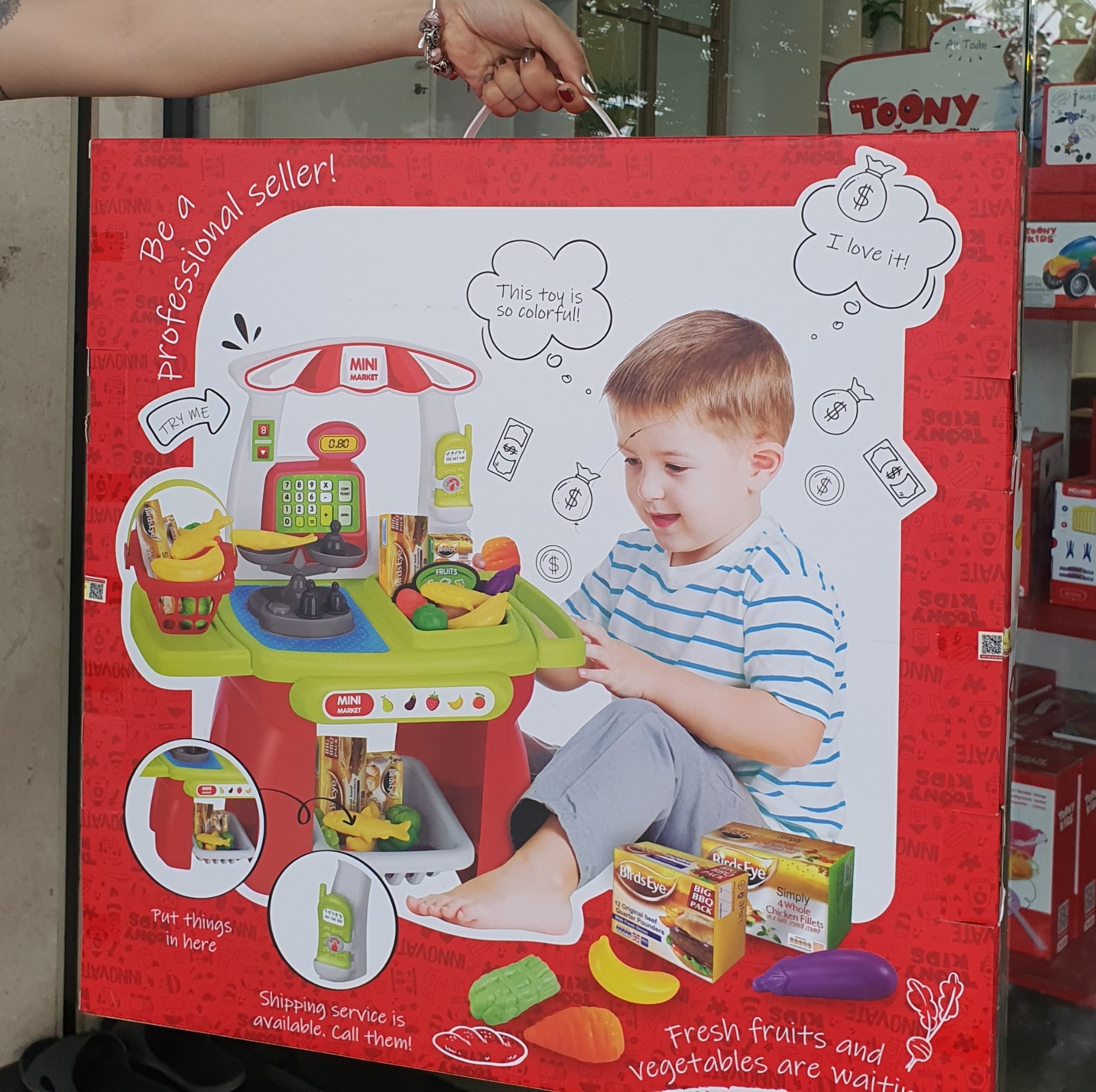 Đồ Chơi Nấu Ăn Bộ Siêu Thị 3 TOONYKIDS - Đồ Chơi Nhà Bếp Cho Bé - Mini Market TN138