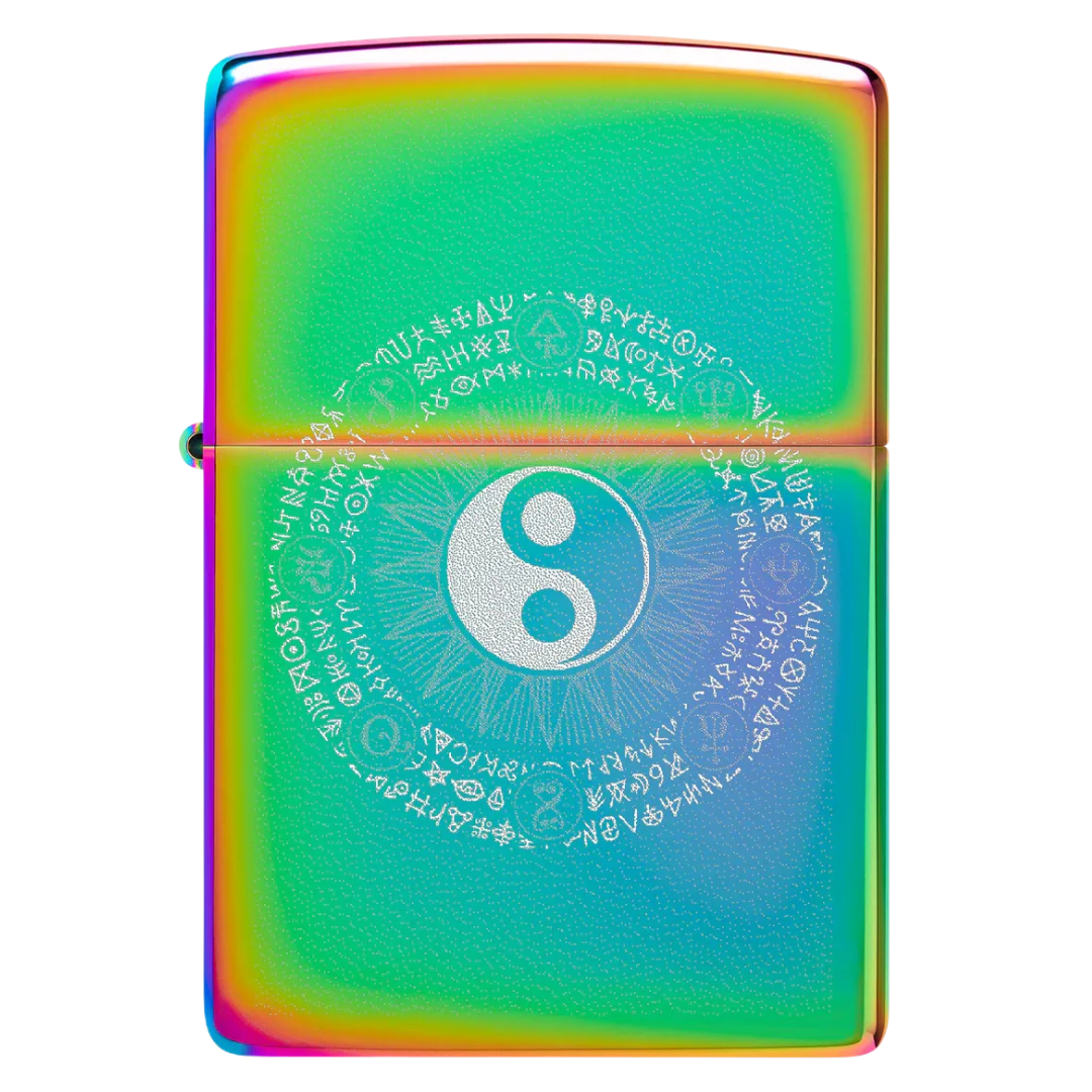 Bật Lửa Zippo Chính Hãng Mỹ in hình Âm Dương Yin-Yang Design – Vỏ Kim Loại Đổi Màu Theo Ánh Sáng, Chống Gió Tuyệt Đối, Bảo Hành Trọn Đời