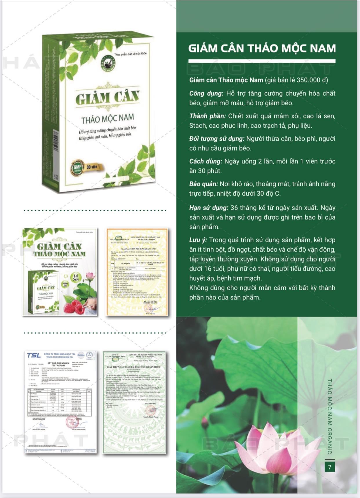 Giảm cân Thảo Mộc Nam. Hỗ trợ tăng cường chuyển hóa chất béo. Giúp giảm mỡ máu, hỗ trợ giảm béo.