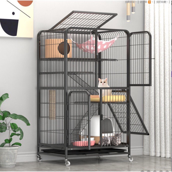 Chuồng Mèo 2 Tầng, 3 Tầng Nan Ống Cao Cấp Siêu Dày Size Đại - Cam kết giống hình 100%