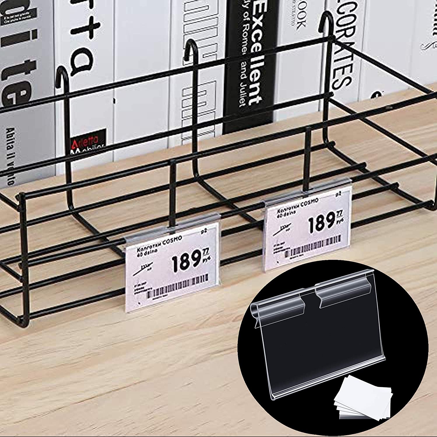 50/100cái Nẹp bảng siêu thị, Nẹp bảng giá dùng trong siêu thị, nẹp nhựa gài giá, nẹp nhựa siêu thị, nẹp cửa ô t