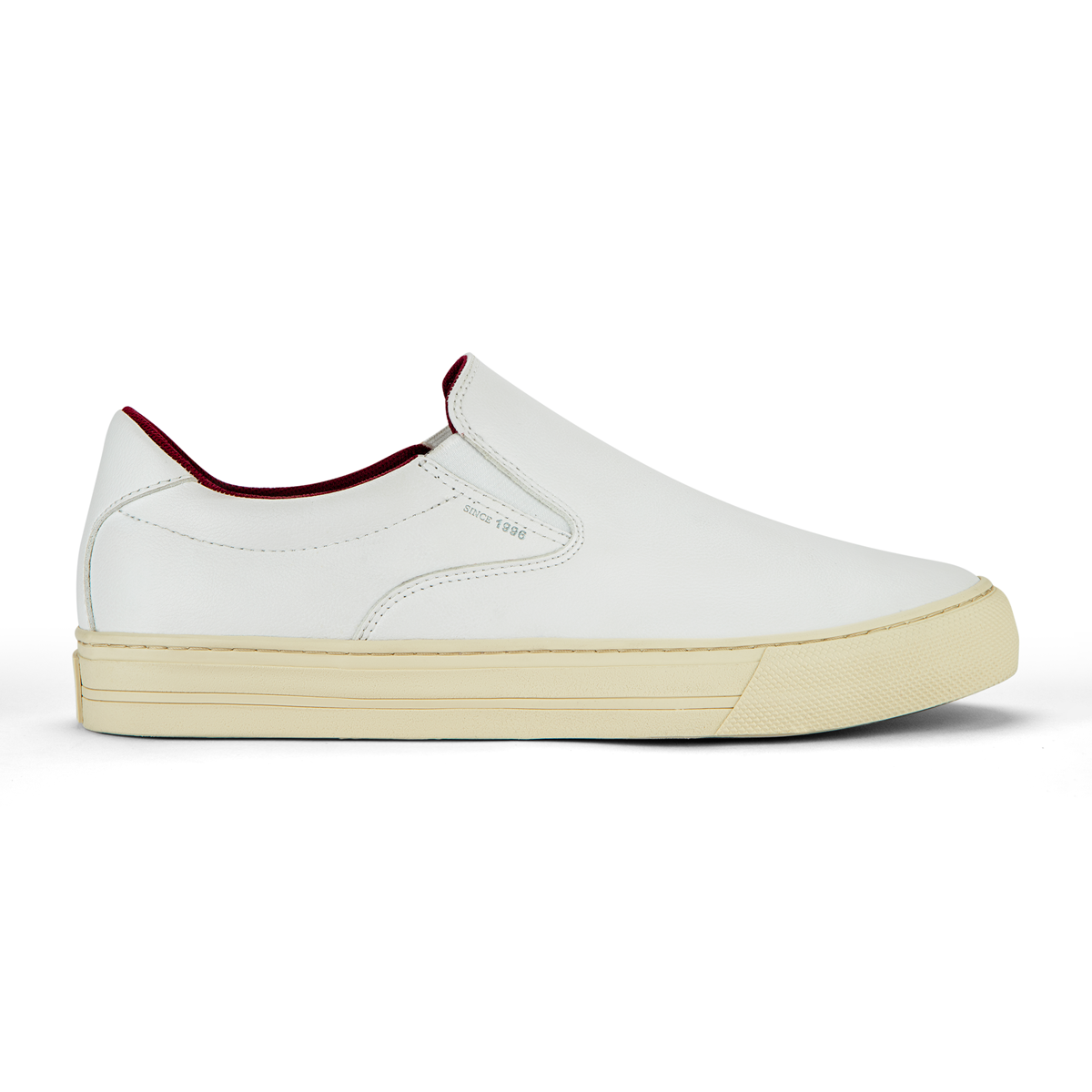 Giày Lười Da Unisex DINCOX C38 Đơn Giản Thanh Lịch Slip on White