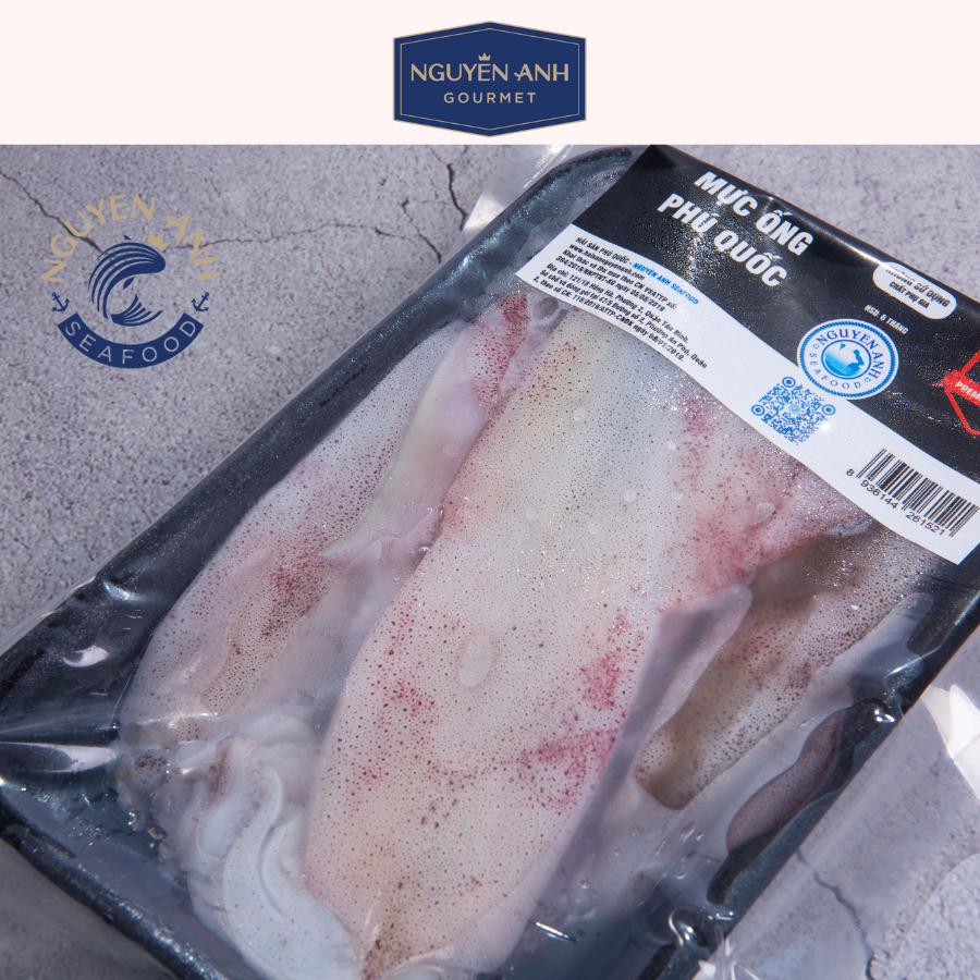 Mực Ống Làm Sạch Nguyên Anh đặc sản Phú Quốc 500g