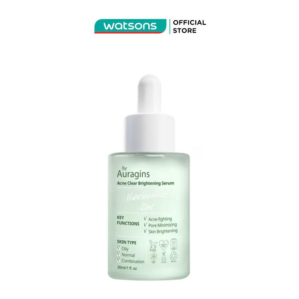 Tinh Chất The Auragins Niacinamide Zinc Acne Clear Brightening Serum 30ml