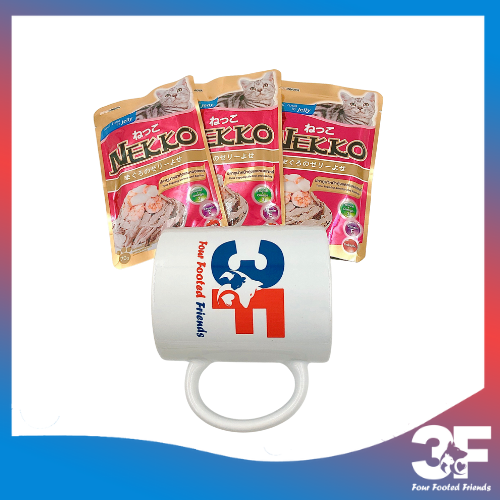 Pate Nekko Jelly Cho Mèo Trưởng Thành Từ 6 Tháng Tuổi Vị Cá Ngừ Và Tôm Sò Dạng Thạch Gói 70gr