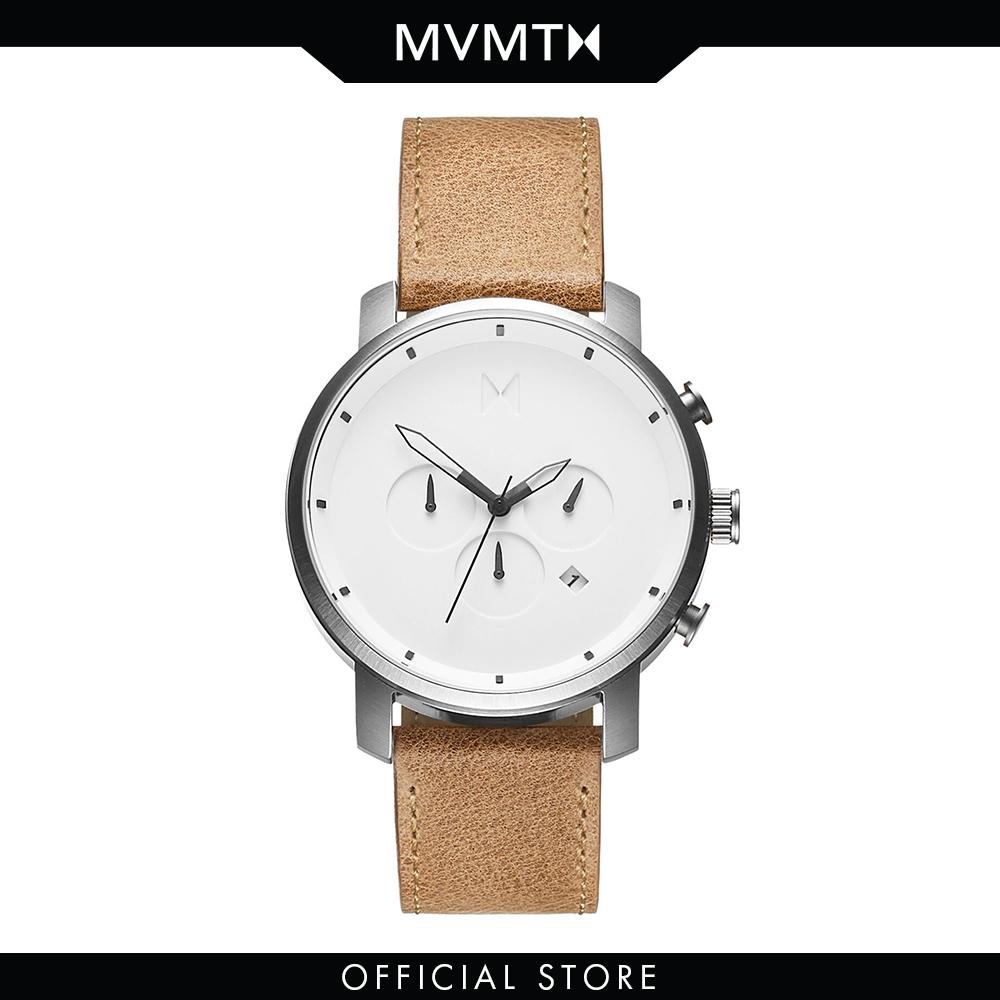 Đồng hồ Nam MVMT dây da 45mm - Chrono D-MC01WT