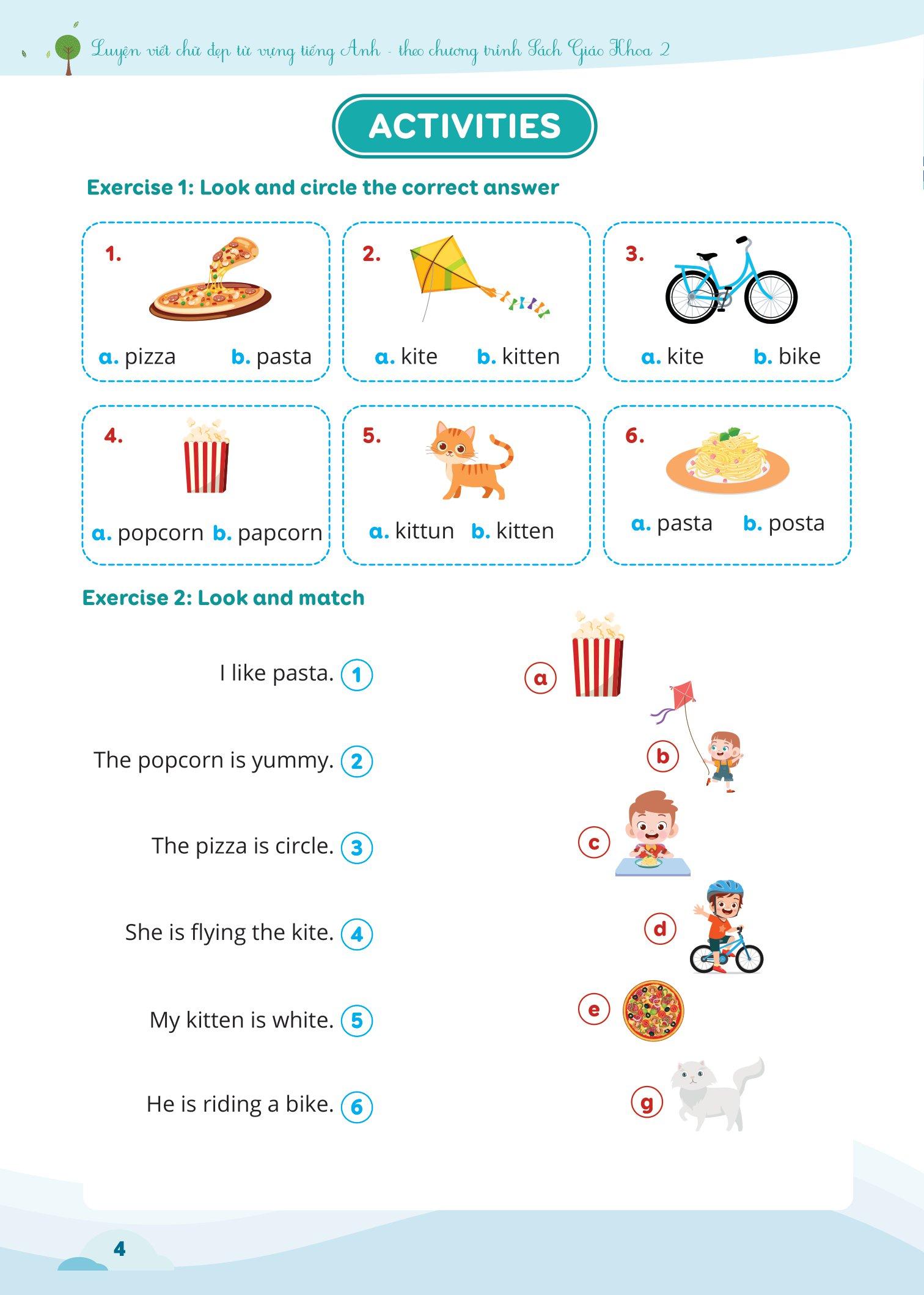 Luyện Viết Chữ Đẹp Từ Vựng Tiếng Anh - Theo Chương Trình Sách Giáo Khoa 2