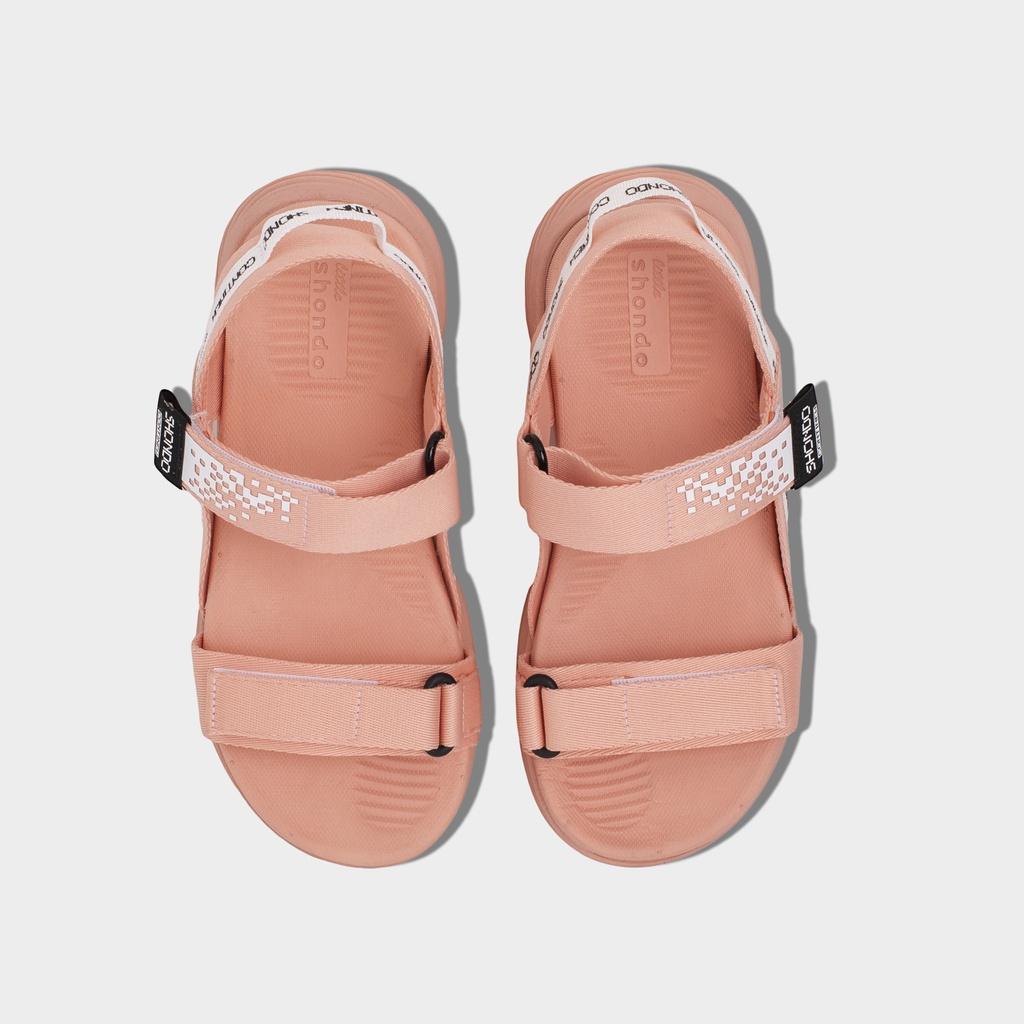 Giày Sandals Nữ Shondo F7 Continew Full Hồng Phấn F7N7272