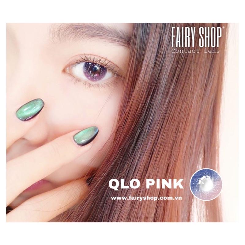 Kính Áp Tròng Qlo Pink 14.0mm - Kính Áp Tròng FAIRY SHOP CONTACT LENS - độ 0 đến 8