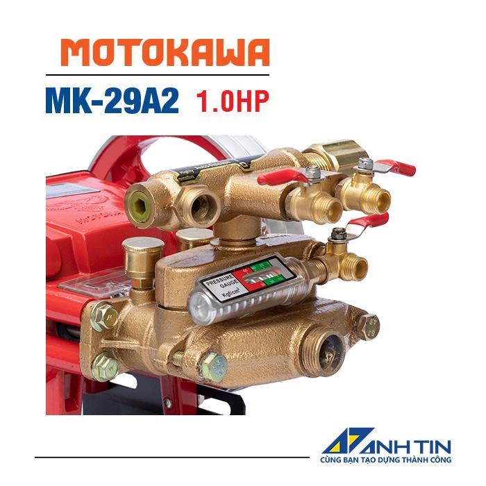 Đầu bơm cao áp MOTOKAWA MK-29A2 | 1HP - 800 vòng/phút | 40 kgf/cm2 - 18 lít/phút