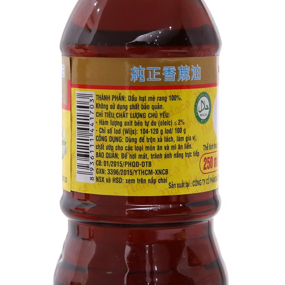 Dầu Mè Thơm Tinh Luyện 100ml/ 250ml