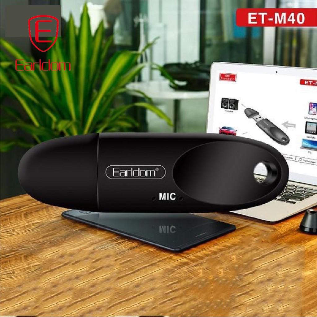 USB Earldom M40 thu Bluetooth 5.0 và có hỗ trợ MIC đàm thoại - Hàng chính hãng
