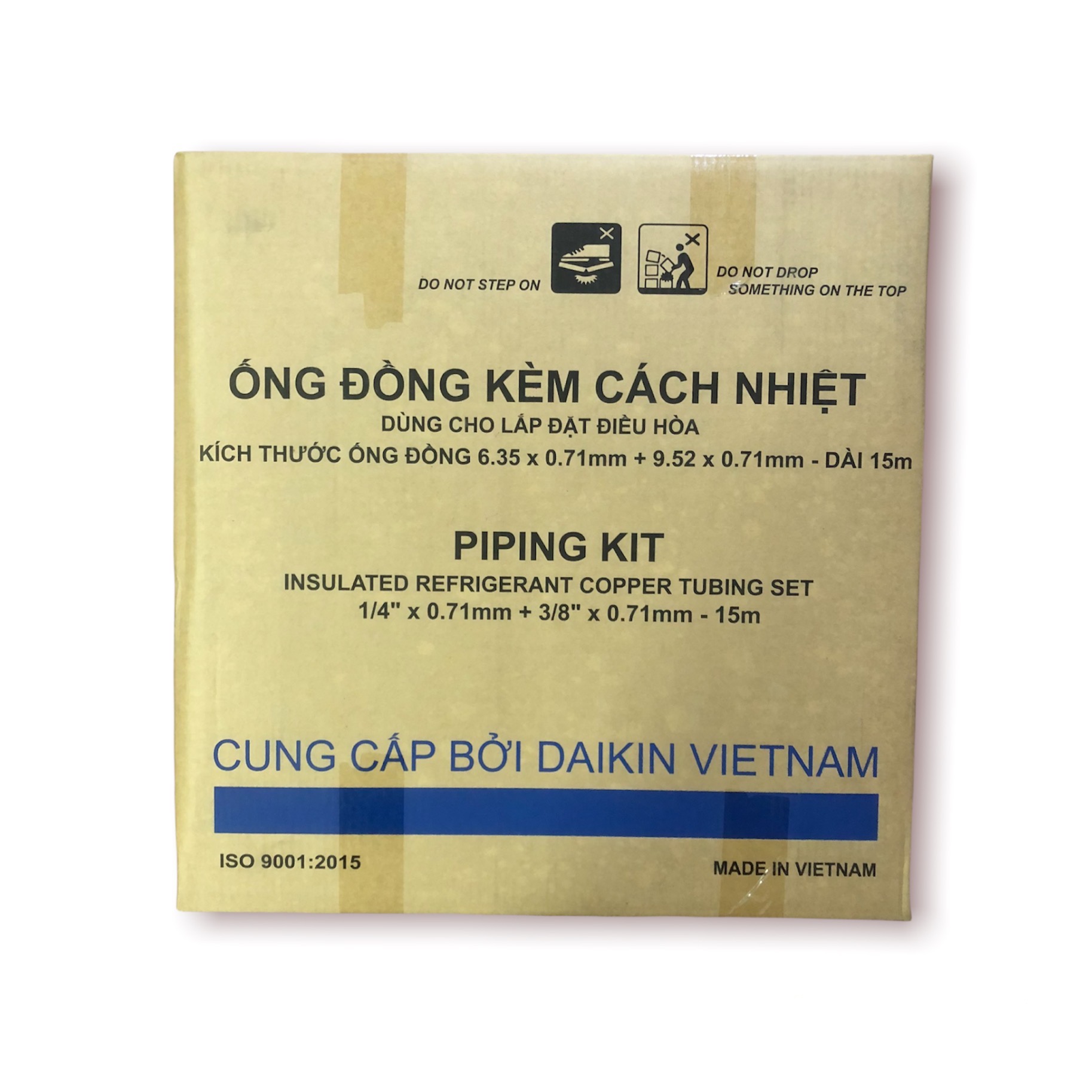 Bộ ống đồng bảo ôn trắng chính hãng DAIKIN ống 6 và 10 loại 0,71mm - Hàng chính hãng chỉ giao Hà Nội