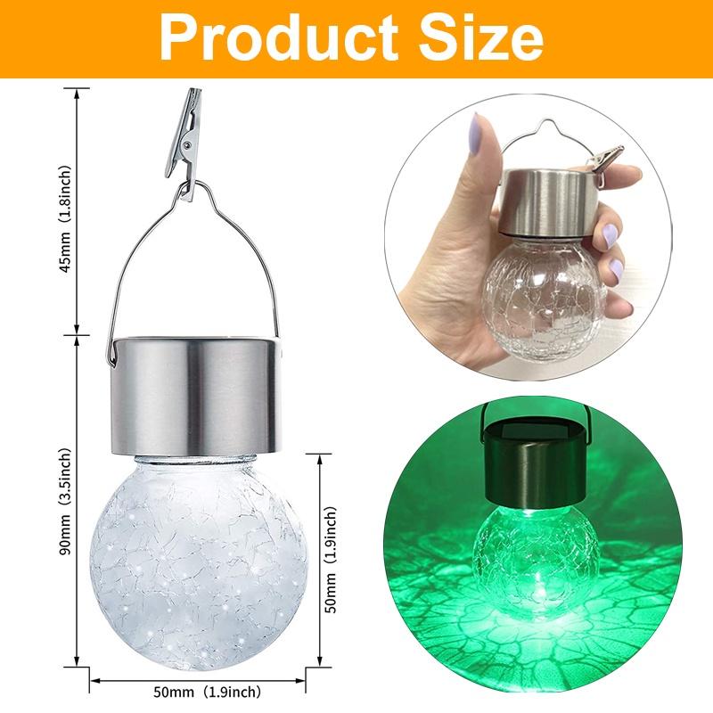 Bộ 4 Đèn LED Năng Lượng Mặt Trời Chống Thấm Nước Tiết Kiệm Năng Lượng Cho Sân Vườn