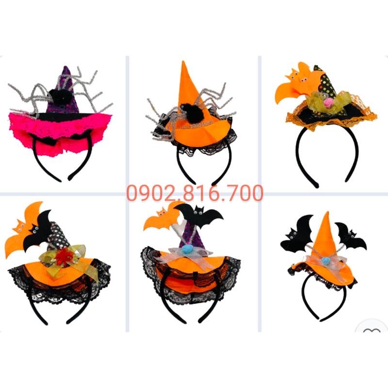 Cài nón - cài sừng - cài hoá trang phù thuỷ HALLOWEEN cho bé gái