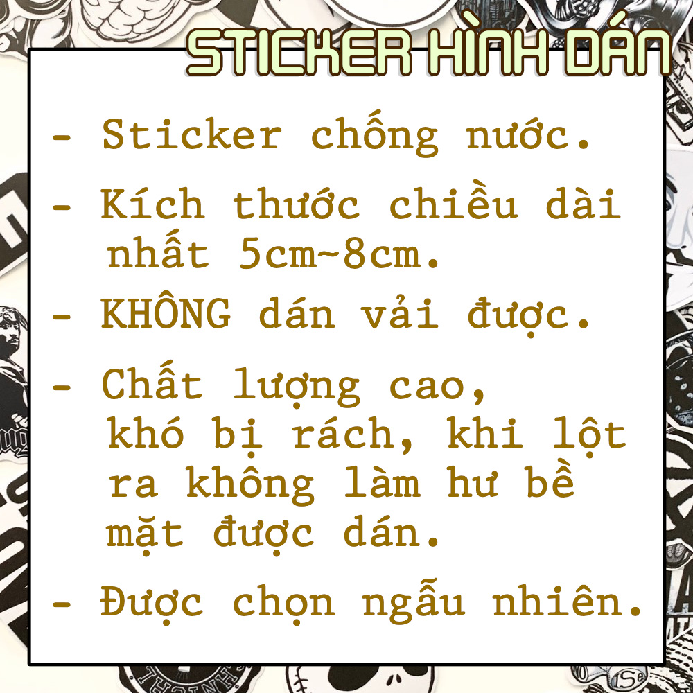 Bộ 50 Hình Dán Sticker Rasta (2020) Decal Chống Nước Trang Trí Chủ Đề Rastafari Chất Lượng Cao