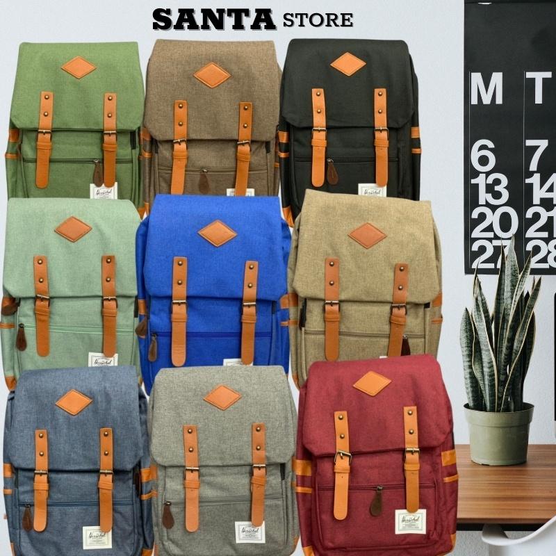 Balo Laptop thời trang đi học nam nữ HC703 vải canvas chống nước đựng laptop 14 15 16 17 inch