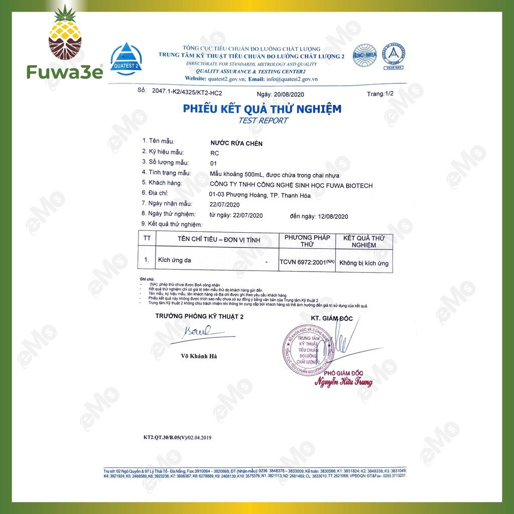 Nước rửa chén Fuwa3E chai 100ml