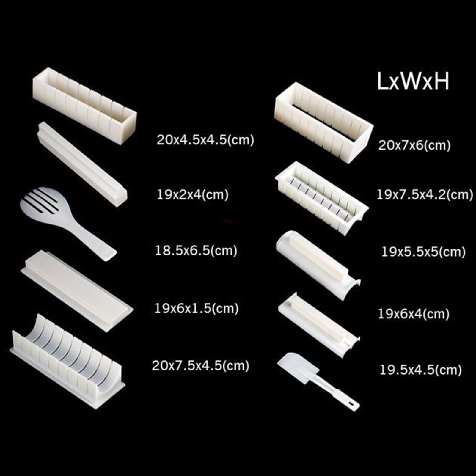 Bộ 10 khuôn làm sushi chống dính cho người mới làm