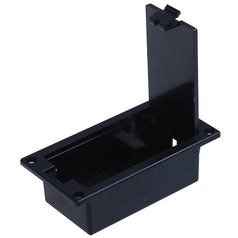 1 Máy Tính Đen Phẳng Gắn Pin 9V Hộp Giá Đỡ Màu Đen Cho Đàn Guitar Điện Bass Lưu Trữ Bao Bán