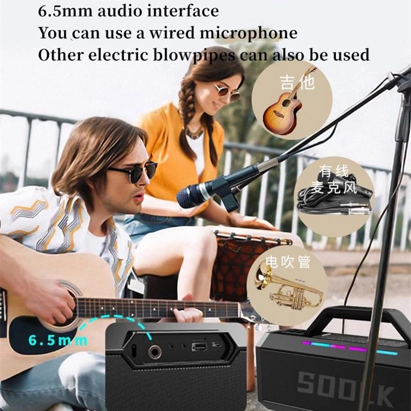 Sodlk S520 Loa Bluetooth chống thấm nước ngoài trời 150W Công suất cao Power Karaoke Card Card Super Bass Caixa de Som Color: S520