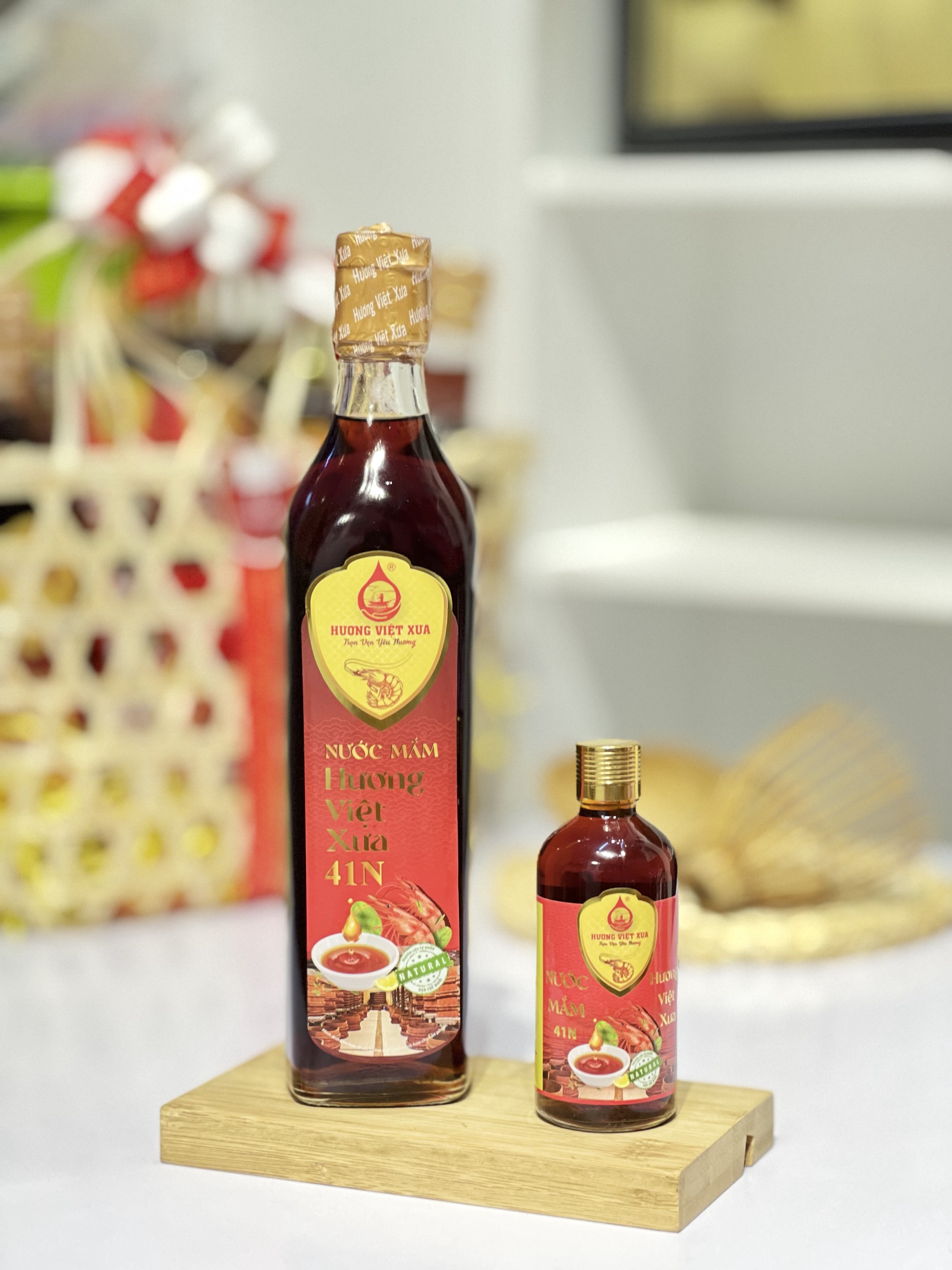 Nước mắm Hương Việt Xưa Gold 41 độ đạm chai 500ml