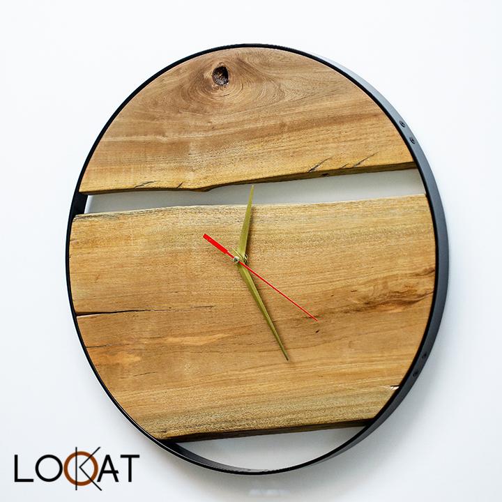 Đồng Hồ Treo Tường Décor Nhà Phong cách Vintage Gỗ Mộc 100% Mới Nhất DH12050045