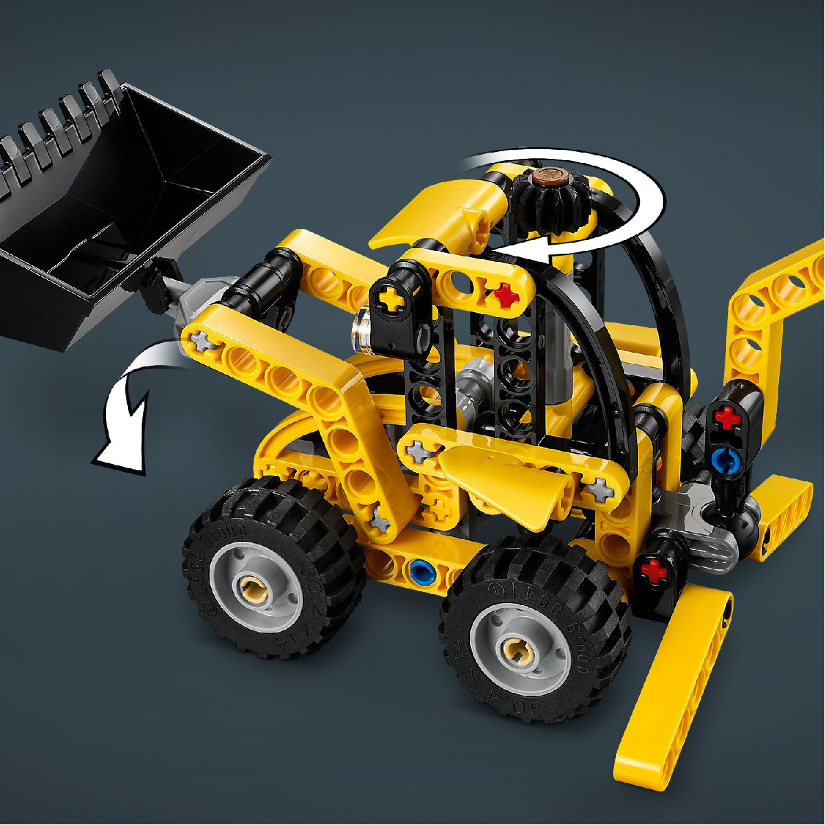 Đồ Chơi Xe Máy Đào Và Máy Xúc Kết Hợp LEGO TECHNIC 42197 (104 chi tiết)