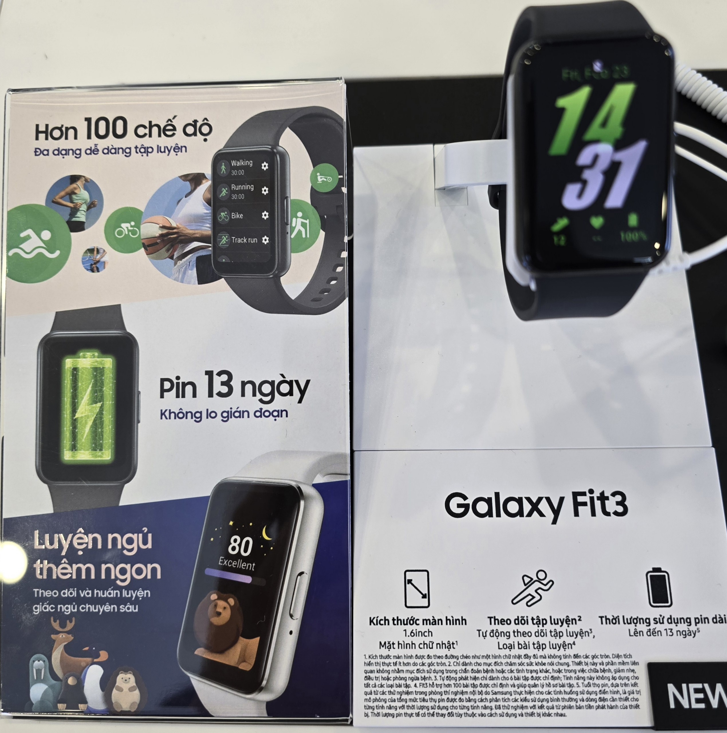 Đồng hồ Samsung Galaxy Fit 3 - Hàng Chính Hãng