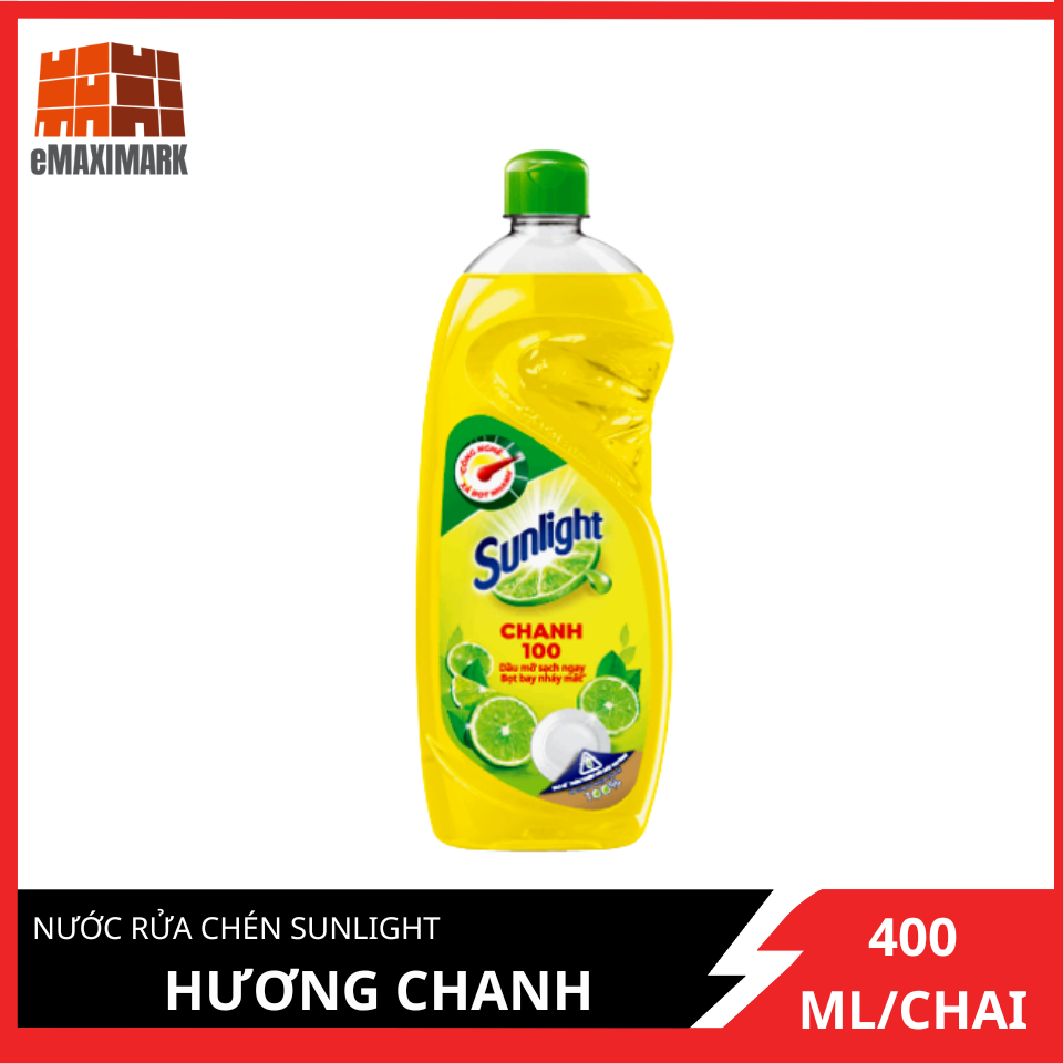 Nước Rửa Chén Sunlight Chanh 400G