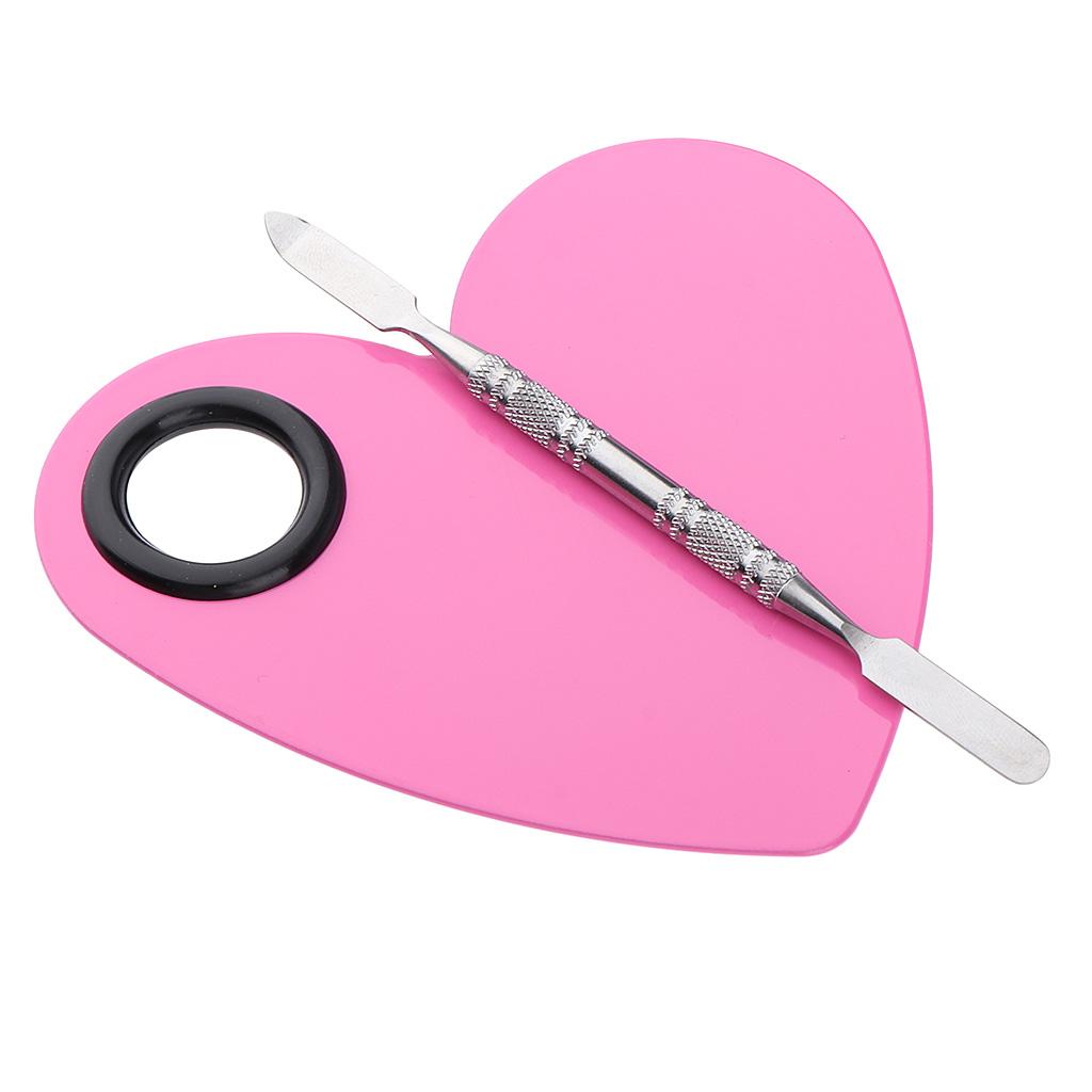 Stainless Steel Makeup Mixing Eyeshadow Paint Blending Palette Spatula