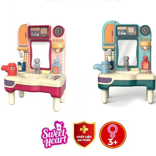 Bồn rửa mặt có nước - đèn nhạc du dương SWEET HEART