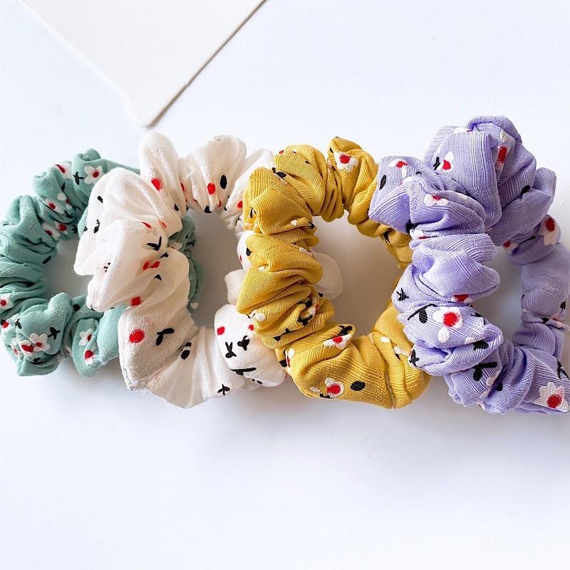 Cột Tóc Scunchies hoa nhí cổ điển dễ thương