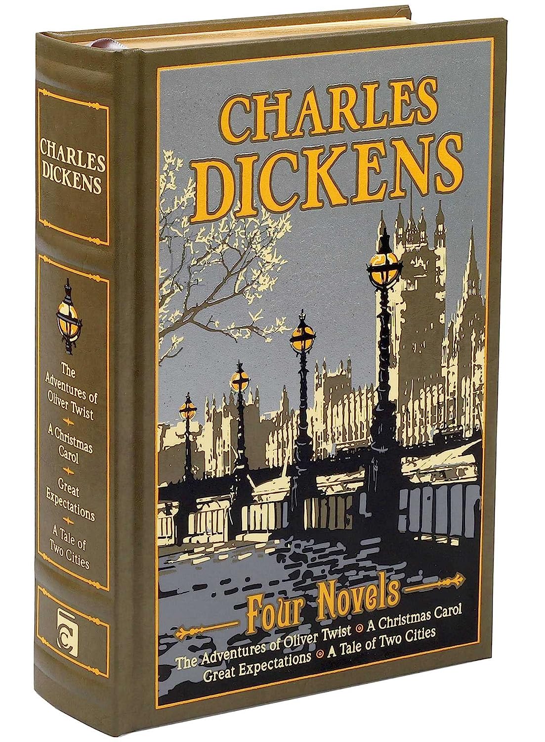 Artbook - Sách Tiếng Anh - Charles Dickens: Four Novels (Leather-bound Classics)