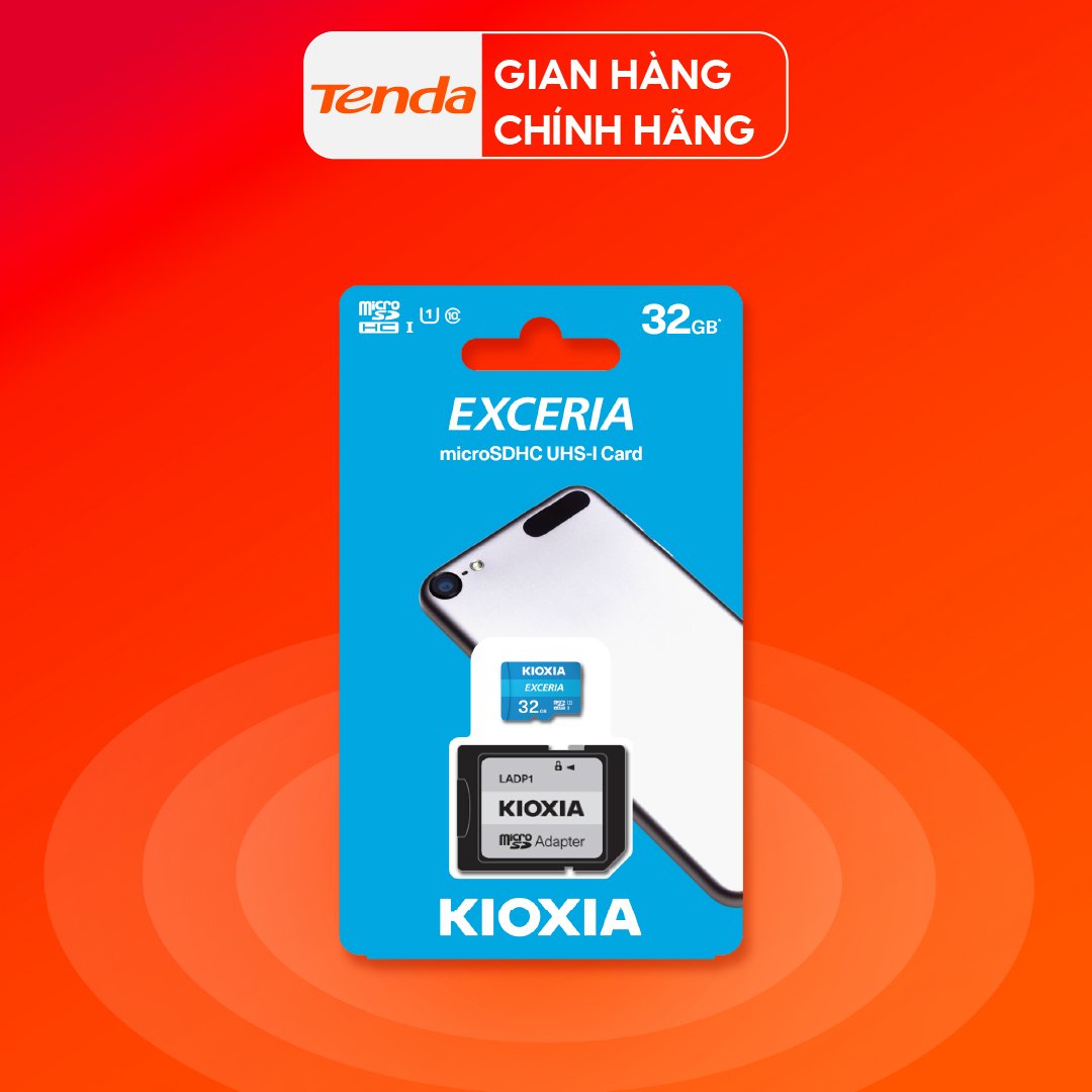 Thẻ nhớ MICROSD KIOXIA-64GB-EXCERIA CL10 U1 tốc độ100M/s-LMEX1L064GG4 - Hàng chính hãng