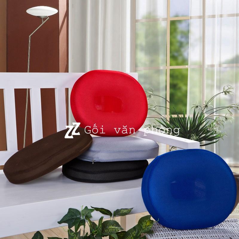 Đệm (Nệm) Ngồi Cao Su Non Chuyên Dụng Cho Người Bệnh Trĩ ZURI PILLOW - LM500, Gối Lót Ghế Cho Người Đau Xương Cụt