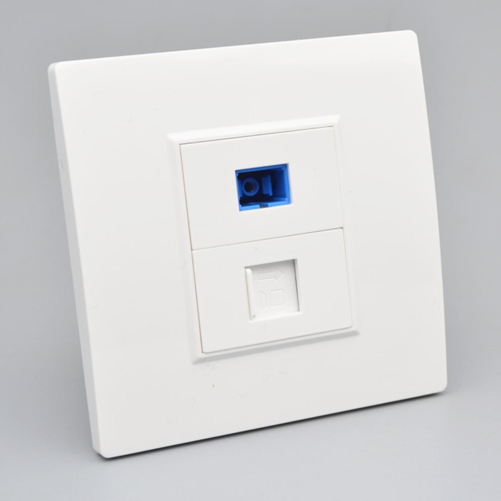 Ethernet Wall Plate Outlet Fittings Easy Installation for Cable Installation