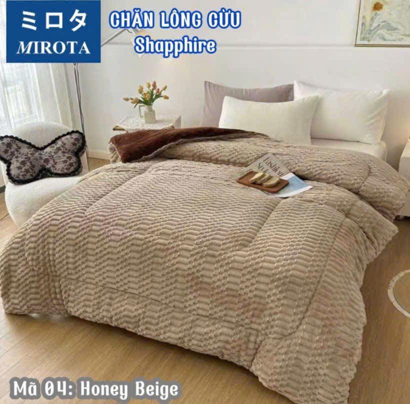 CHĂN LÔNG CỪU NHẬT BẢN MIROTA (2x2m3, 5kg) hàng chính hãng