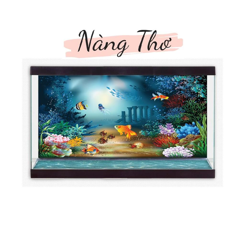 DECAL TRANH 3D DÁN HỒ CÁ_DECAL VIP