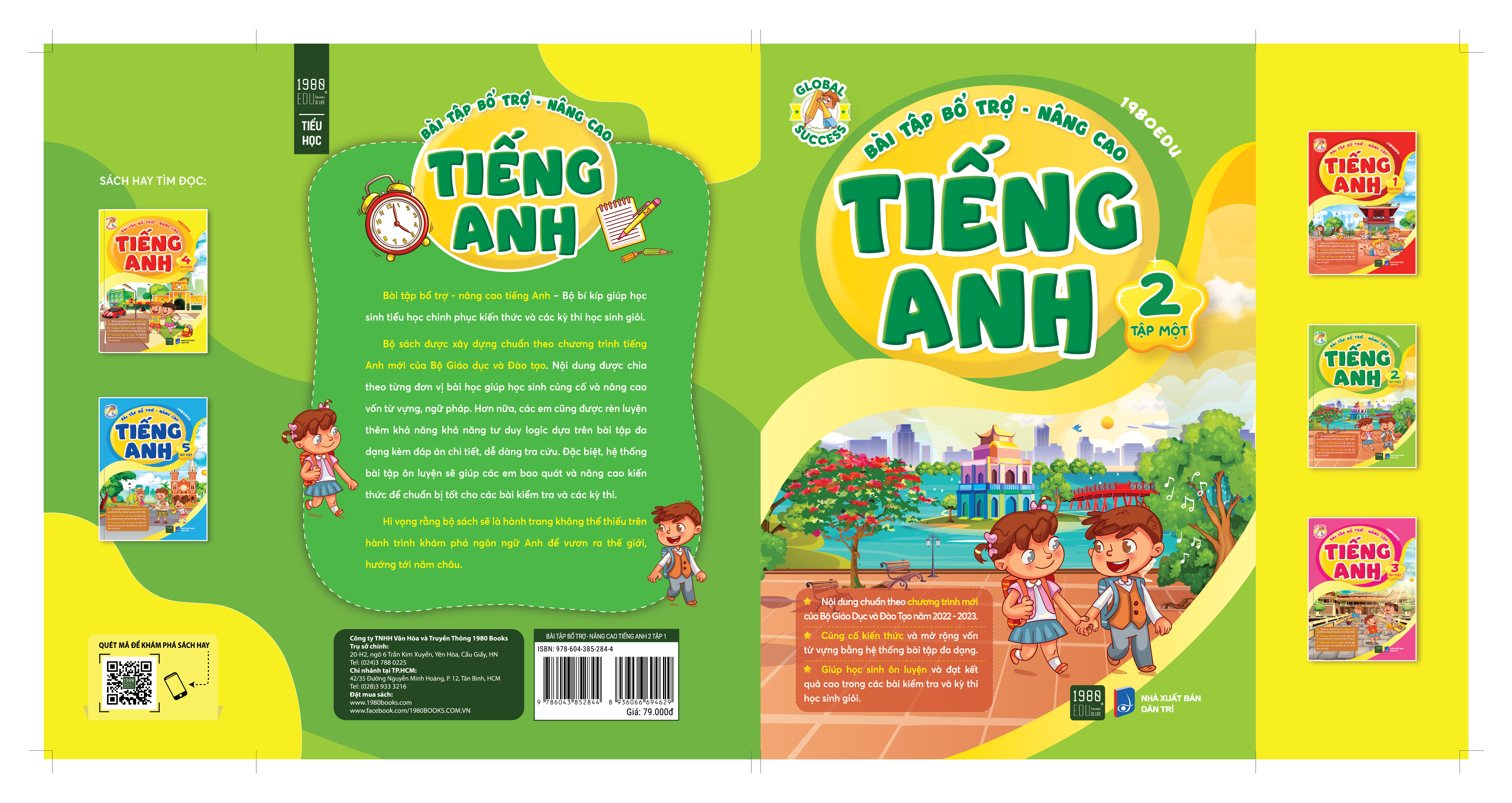 Bài tập bổ trợ nâng cao tiếng anh lớp 2 Tập 1 (1980BOOKS HCM)