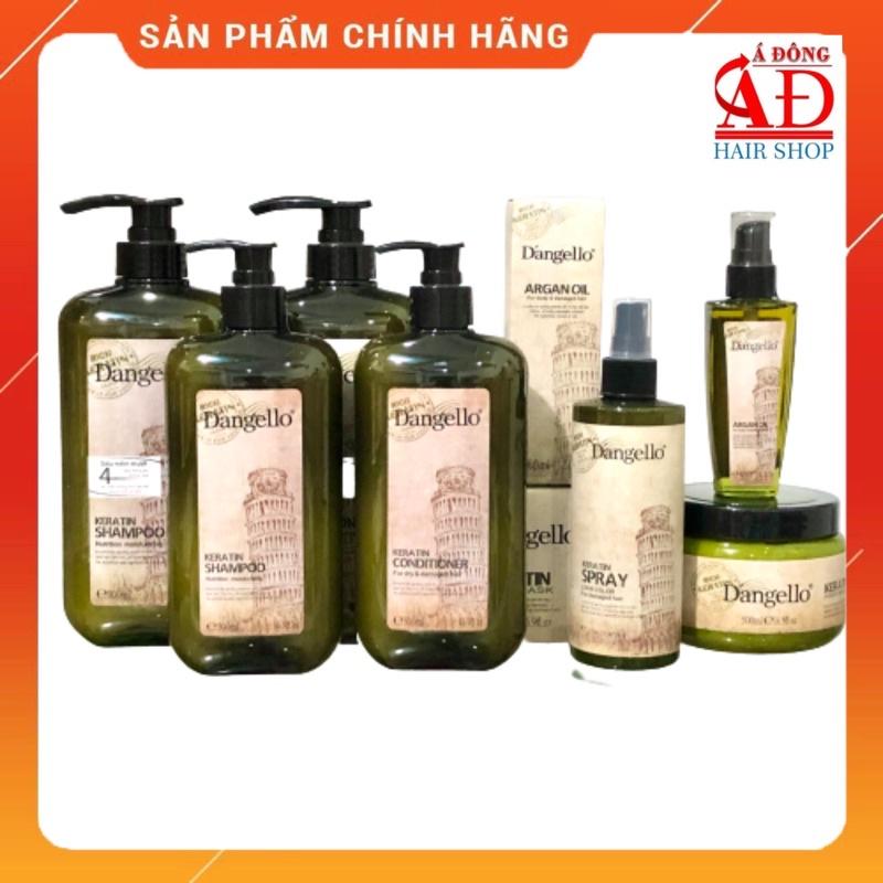 BỘ DẦU GỘI XẢ Ủ DƯỠNG TÓC D'ANGELLO KERATIN PHỤC HỒI MỀM MƯỢT GIẢM GÃY RỤNG