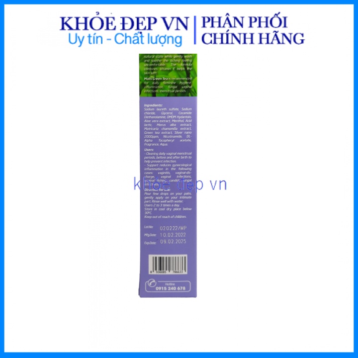 Dung Dịch Vệ Sinh Trà Xanh