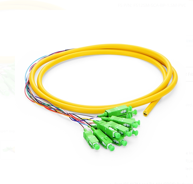 Dây nhảy quang SC APC 12 Fibers OS2 Single Mode Bunch PVC - Bunch - Xmethod Network - Hàng chính hãng