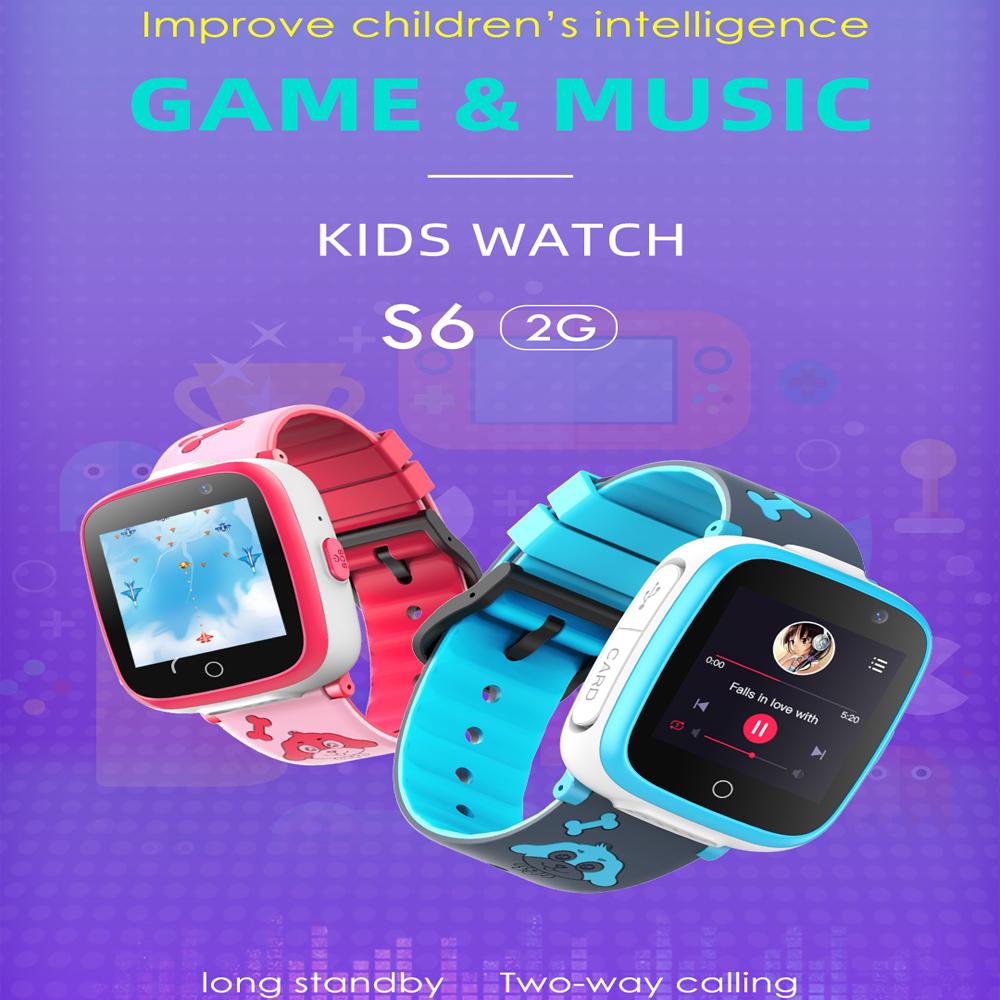 2G Trẻ Em Thông Minh Âm Nhạc Trò Chơi Đồng Hồ Thông Minh Smartwatch 2 Camera Quay Video SOS Chống Mất Trackervs 600MAh Trẻ Em quà Tặng Đồng Hồ Thông Minh Smartwatch Đồng Hồ
